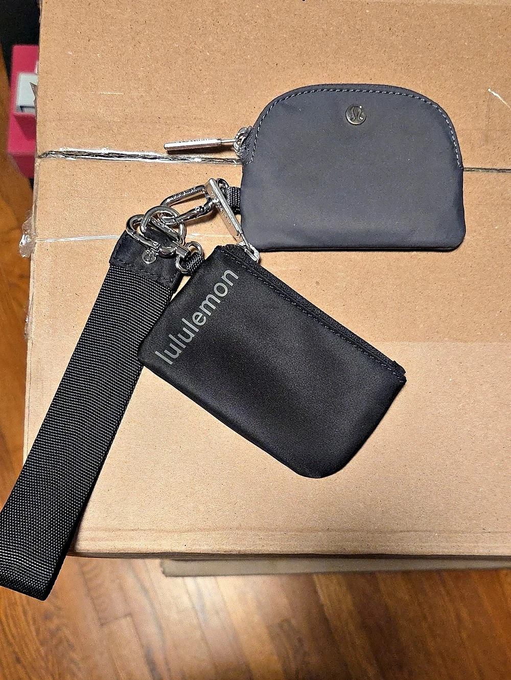 lululemon Dual Pouch Wristlet Black Mini Bag